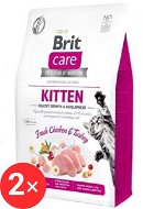 Brit Care Cat Grain-Free Kitten Healthy Growth & Development 2× 0,4 kg - Granule pre mačiatka