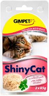 GimCat Shiny Cat Chicken Crab 2 × 70g - Cat Food in Tray