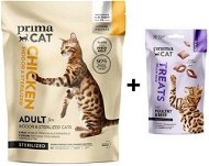 Primacat Chicken Granules for Adult Cats, Neutered and Living Inside 1.4kg + Primacat Classic Skin - Cat Kibble