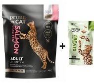 Primacat Granules Salmon, without Cereals, for Adult Cats 1.4kg + Primacat Treats Crispy Treat - Cat Kibble