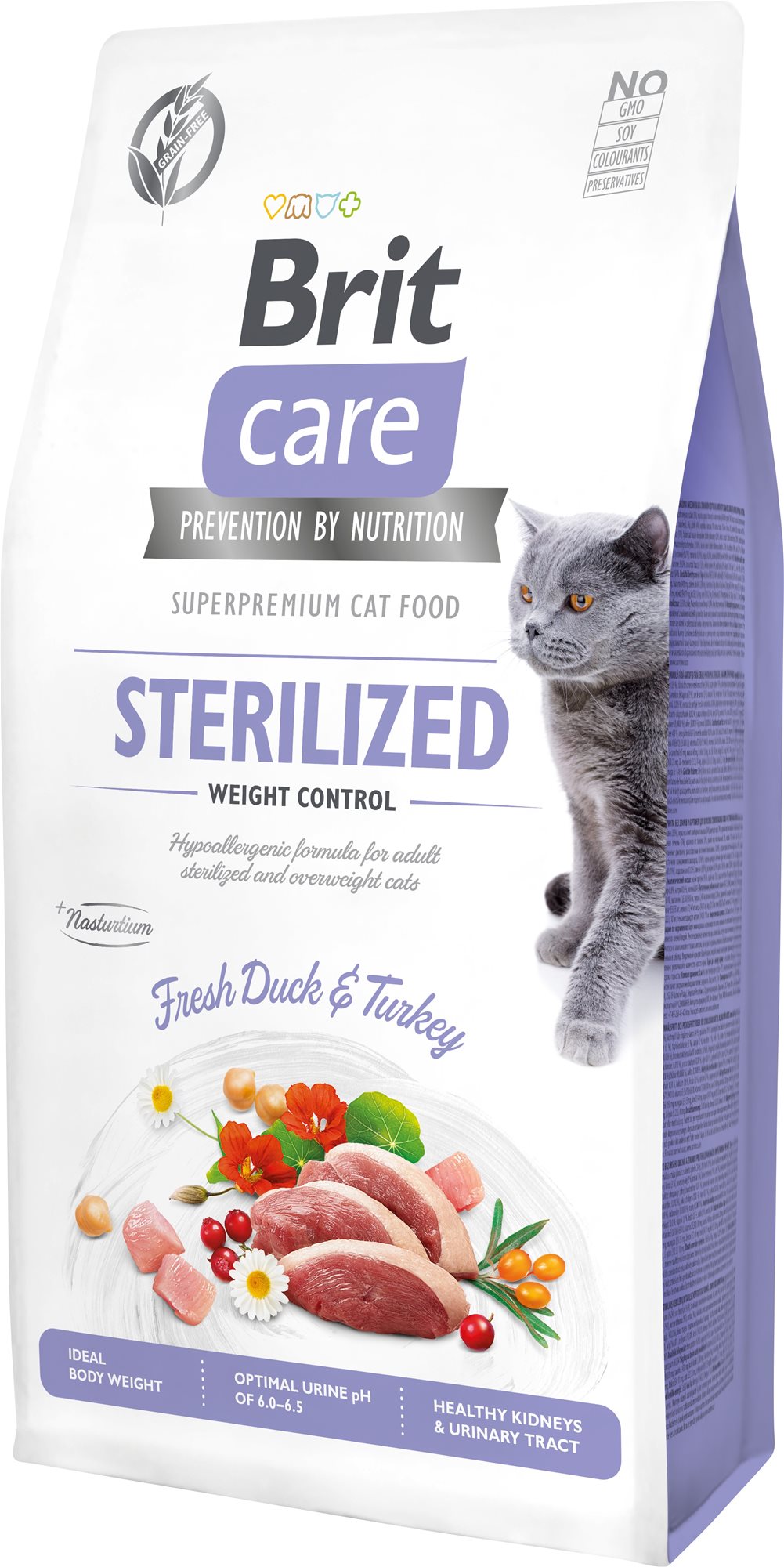 Brit Care Cat Grain Free Sterilized Weight Control 7kg Cat