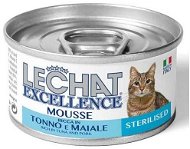 Monge Lechat Excellence Mousse, Mousse with Tuna and Pork for Neutered Cats 85g - Cat Treats