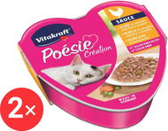 Vitakraft Cat mokré krmivo Poésie Création kura a zelenina 2× 85 g - Konzerva pre mačky