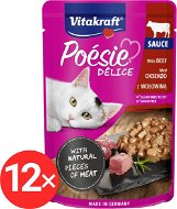 Vitakraft Cat mokré krmivo Poésie Délice hovězí 12 × 85 g - Cat Food Pouch