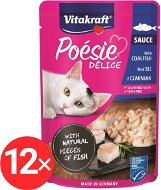 Vitakraft Cat mokré krmivo Poésie Délice treska tmavá 12 × 85 g - Cat Food Pouch