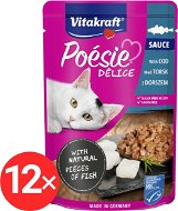 Vitakraft Cat mokré krmivo Poésie Délice treska 12 × 85 g - Cat Food Pouch