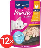 Vitakraft Cat mokré krmivo Poésie Délice kuřecí Junior 12 × 85 g - Cat Food Pouch