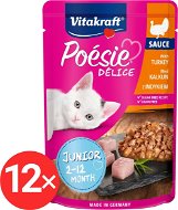Vitakraft Cat mokré krmivo Poésie Délice krůtí Junior 12 × 85 g - Cat Food Pouch