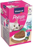Vitakraft Cat Wet Food Poésie Création Multipack Fish, Game 6 × 85g - Canned Food for Cats