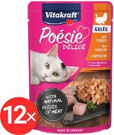 Vitakraft Cat mokré krmivo Poésie Délice Gelee krůtí 12 × 85 g - Cat Food Pouch