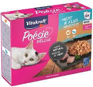 Vitakraft Cat mokré krmivo Poésie Délice Gelee Multipack losos, morka 6× 85 g - Kapsička pre mačky