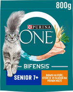 Purina ONE Bifensis Senior 7+ dry food for cats, chicken 800g - Cat Kibble