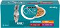 Purina ONE Mini-fillets with Lamb, Sea Fish, Chicken, Beef and Vegetables in Sauce 40 × 85g - Cat Food Pouch