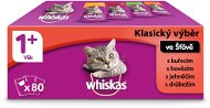 Whiskas kapsičky klasický výber v šťave pre dospelé mačky 80× 100 g - Kapsička pre mačky