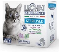 Monge Lechat Excellence Sterilised duck and rabbit multipack 12 × 100g - Cat Food Pouch