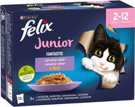 FELIX Fantastic Junior s kuraťom želé Multipack 12× 85 g - Kapsička pre mačky