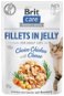 Brit Care Cat Fillets in Jelly Choice Chicken with Cheese 85g - Cat Food Pouch