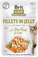 Brit Care Cat Fillets in Jelly with Fine Trout & Cod  85 g - Kapsička pre mačky