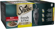 Sheba Fresh & Fine capsule mixed selection in juice for adult cats 50 × 50 g - Cat Food Pouch