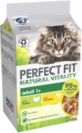 Perfect Fit Natural Vitality tasakos eledel, pulyka- és csirkehússal felnőtt macskáknak 6 × 50 g - Alutasakos macskaeledel