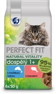 Perfect fit Natural Vitality kapsičky s morskou rybou a lososom pre dospelé mačky 6× 50 g - Kapsička pre mačky
