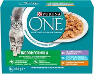 Purina One indoor multipack lahodný výběr ve šťávě 12 × 85 g - Kapsička pro kočky
