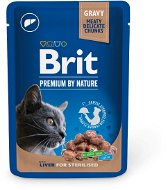 Brit premium cat pouches Liver for Sterilised 100 g - Kapsička pre mačky