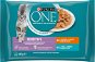 PURINA ONE SENSITIVE multipack chicken in juice 4 × 85 g - Cat Food Pouch