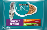 PURINA ONE DIFFICULT APPETITE multipack chicken in juice 4 × 85 g - Cat Food Pouch