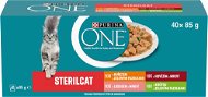 PURINA ONE STERILCAT multipack beef in juice 40 × 85 g - Cat Food Pouch