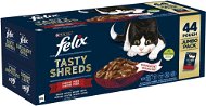 Felix Fantastic Tasty Shreds multipack lahodný výběr ve šťávě 44 × 80 g - Kapsička pro kočky