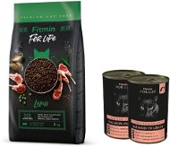 Fitmin cat For Life Adult Lamb 8 kg + FFL Cat tin Sterilized Salmon 2× 415 g - Granule pre mačky