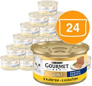 Gourmet gold pate with chicken 24 x 85 g - Cat Treats