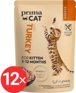 PrimaCat Kapsička kotě filety s krůtím masem ve šťávě 12 ×  85 g - Cat Food Pouch