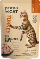 PrimaCat Kapsička pro sterilizované kočky filety s krůtím masem ve šťávě 85 g - Cat Food Pouch