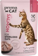PrimaCat Kapsička pro sterilizované kočky filety s lososím masem ve šťávě 85 g - Cat Food Pouch