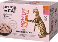 PrimaCat Kapsička pre sterilizované mačky filety multipack 12× 85 g - Kapsička pre mačky