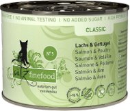 Catz finefood Konzerva CF No.5 s lososom a hydinovým mäsom 200 g - Konzerva pre mačky