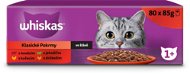 Cat Food Pouch Whiskas kapsičky klasický výběr ve šťávě pro dospělé kočky 80 × 85 g - Kapsička pro kočky