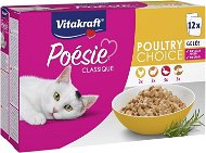 Cat Food Pouch Vitakraft Cat mokré krmivo Poésie® Classique poultry multipack drůbeží mix v želé 12 × 85 g - Kapsička pro kočky