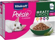 Kapsička pre mačky Vitakraft Cat mokré krmivo Poésie® Classique meaty multipack mäsový mix v omáčke 12× 85 g - Kapsička pro kočky