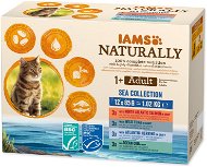 IAMS Naturally pro dospělé kočky s masem z mořských ryb v omáčce 12 × 85 g - Cat Food Pouch