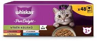 Cat Food Pouch Whiskas Pure Delight kapsičky Výběr kousků v želé pro dospělé kočky 48 × 85 g - Kapsička pro kočky