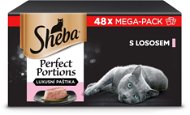 Sheba Perfect Portions vaničky s lososem pro dospělé kočky 48 × 37,5 g - Cat Food in Tray