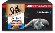 Sheba Perfect Portions vaničky s tuňákem pro dospělé kočky 48 × 37,5 g - Cat Food in Tray