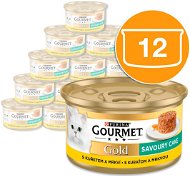 Gourmet Gold Savoury Cake s kuřetem a mrkví 12 × 85 g - Canned Food for Cats