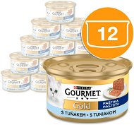 Gourmet gold paštéta s tuniakom 12× 85 g - Paštéta pre mačky