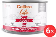 Calibra Cat Life canned food for adult cats with beef 6 × 200 g - Canned Food for Cats