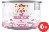 Calibra Cat Life konzerva pro koťata s kuřecím 6 × 200 g - Konzerva pro kočky