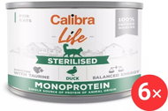 Calibra Cat Life canned food for neutered cats with duck 6 × 200 g - Canned Food for Cats